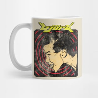 Bjork Comic Vintage Mug